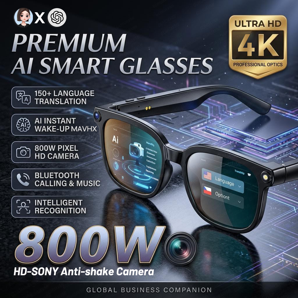 2026 4K 8MP Smart Glasses Men  - огляд і ціна Photography Japanese