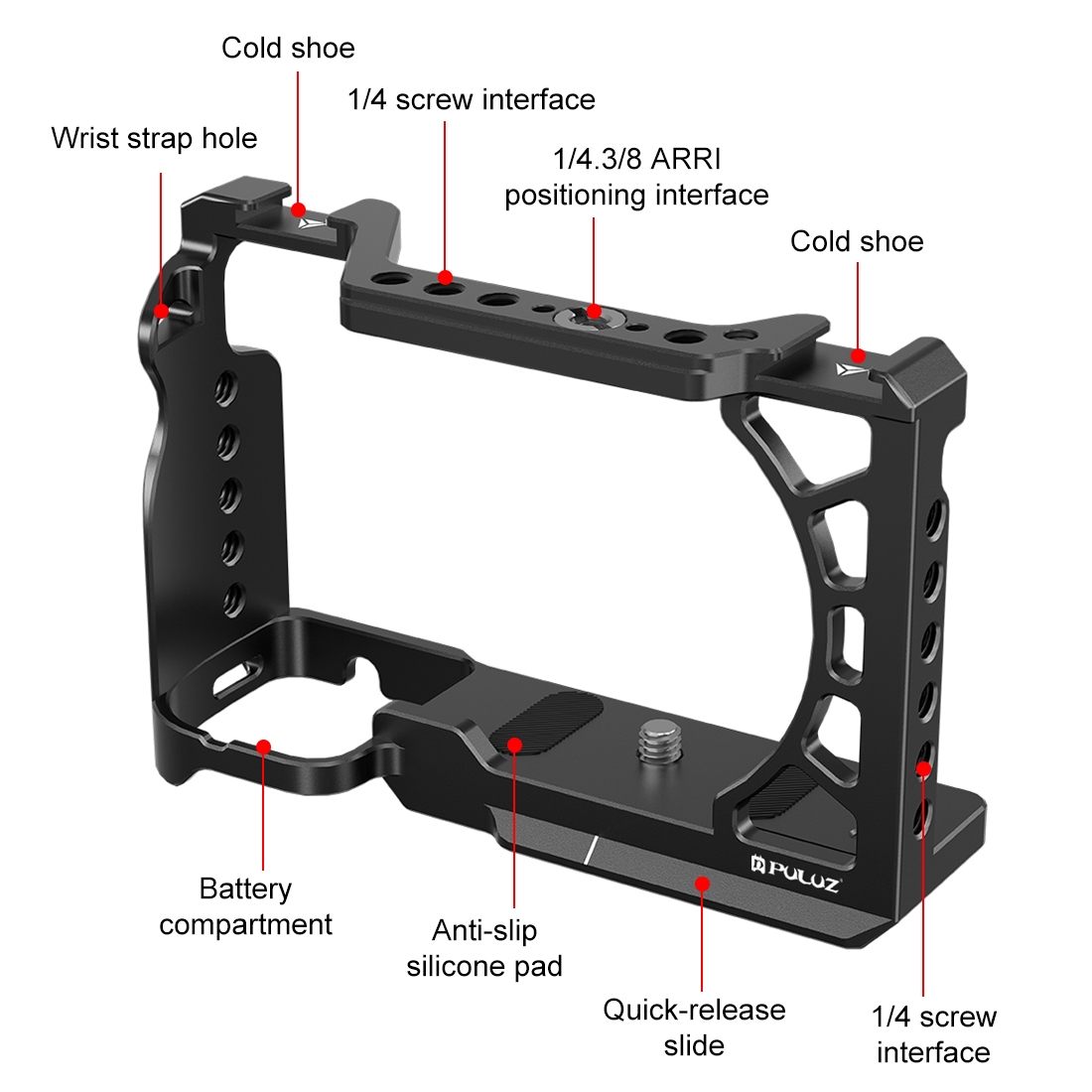 PULUZ Metal Camera Cage Expans - огляд і ціна Sony Camera A6400