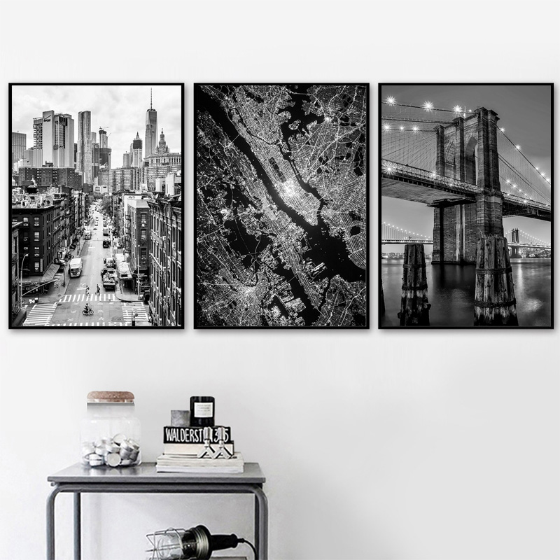 1pc frameless Canvas painting  - огляд і ціна Photography Black And White