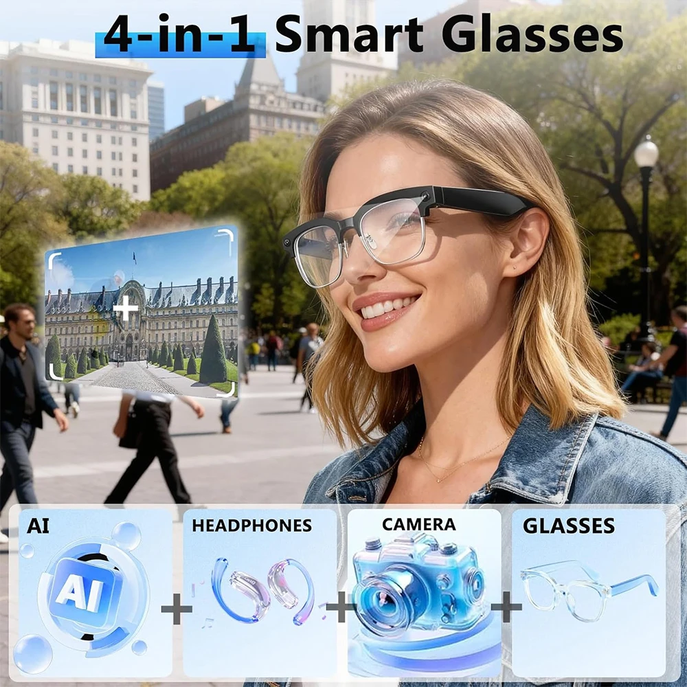 4K Smart AI Glasses 8MP Camera - огляд і ціна Photography Japanese