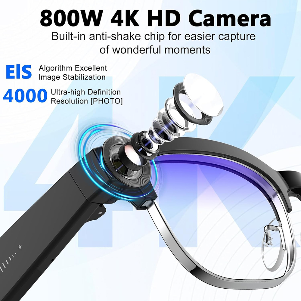 4K Smart AI Glasses 8MP Camera - огляд і ціна Photography Japanese