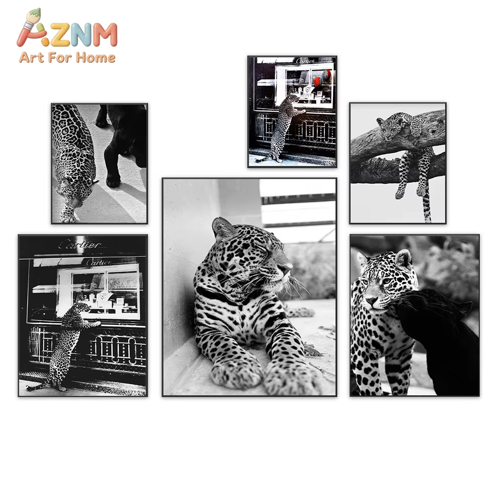 AZNM  Jewelry Shop Leopard Pos - огляд і ціна Photography Black And White