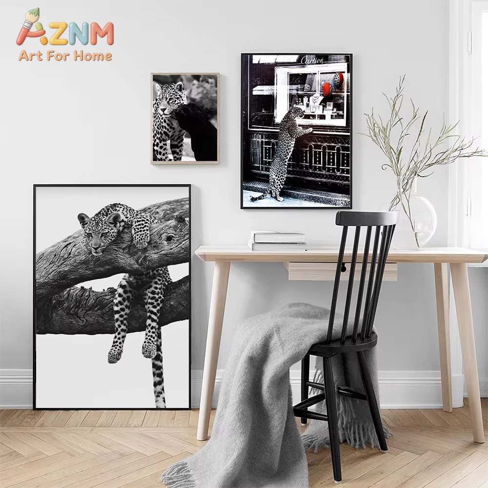 AZNM  Jewelry Shop Leopard Pos - огляд і ціна Photography Black And White