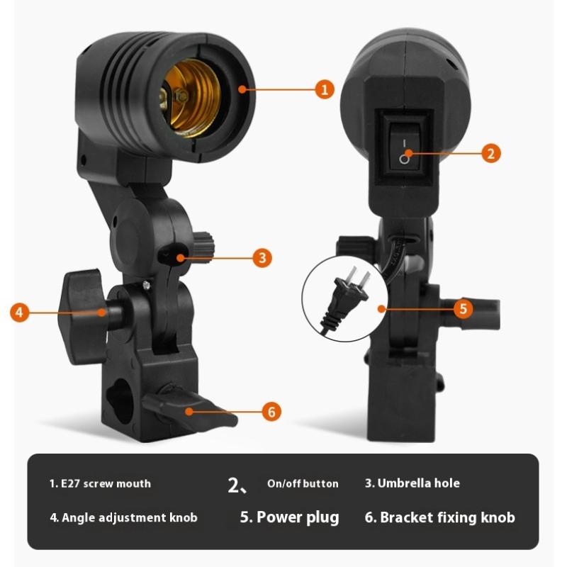 Black 1.8M Cable Cord E27 Sock - огляд і ціна Photography Umbrella Lights