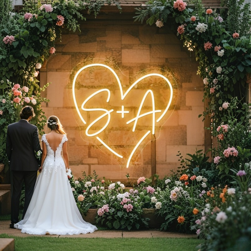Custom Initials Heart LED Neon - огляд і ціна Photography Graduation