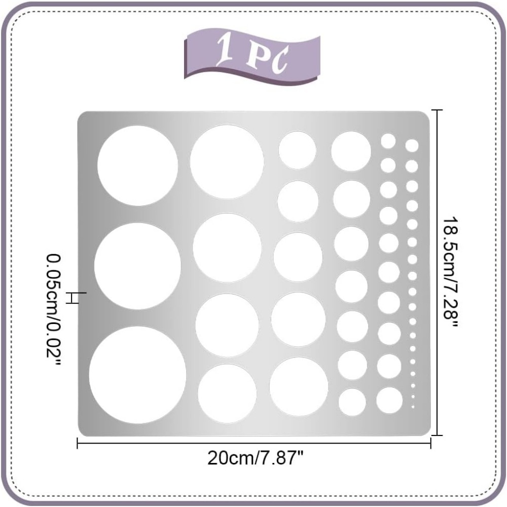 1Pcs Metal Circle Stencil Temp - огляд і ціна Photography Rules