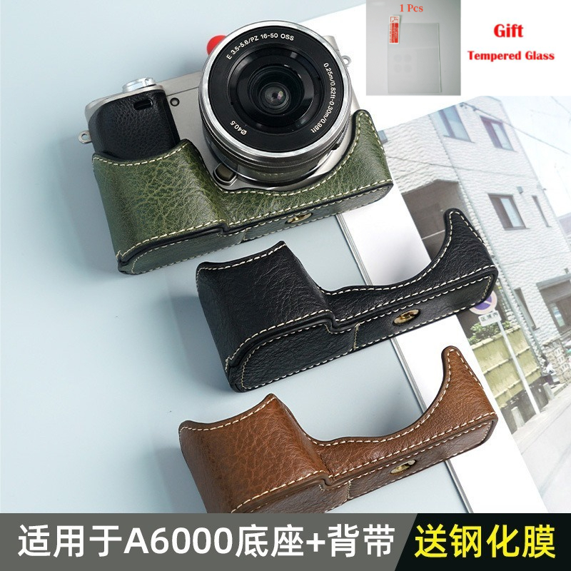 Camera Bag PU Leather Half Bod - огляд і ціна Sony Camera A6400